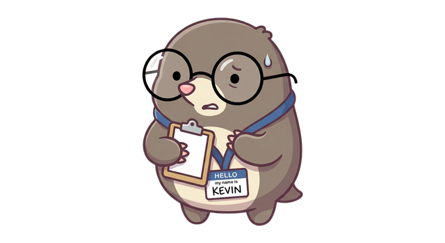 Kevin, mid-apology, on your desktop